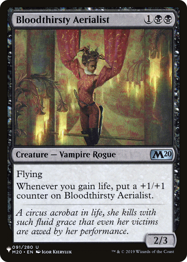 Image of Bloodthirsty Aerialist [The List]