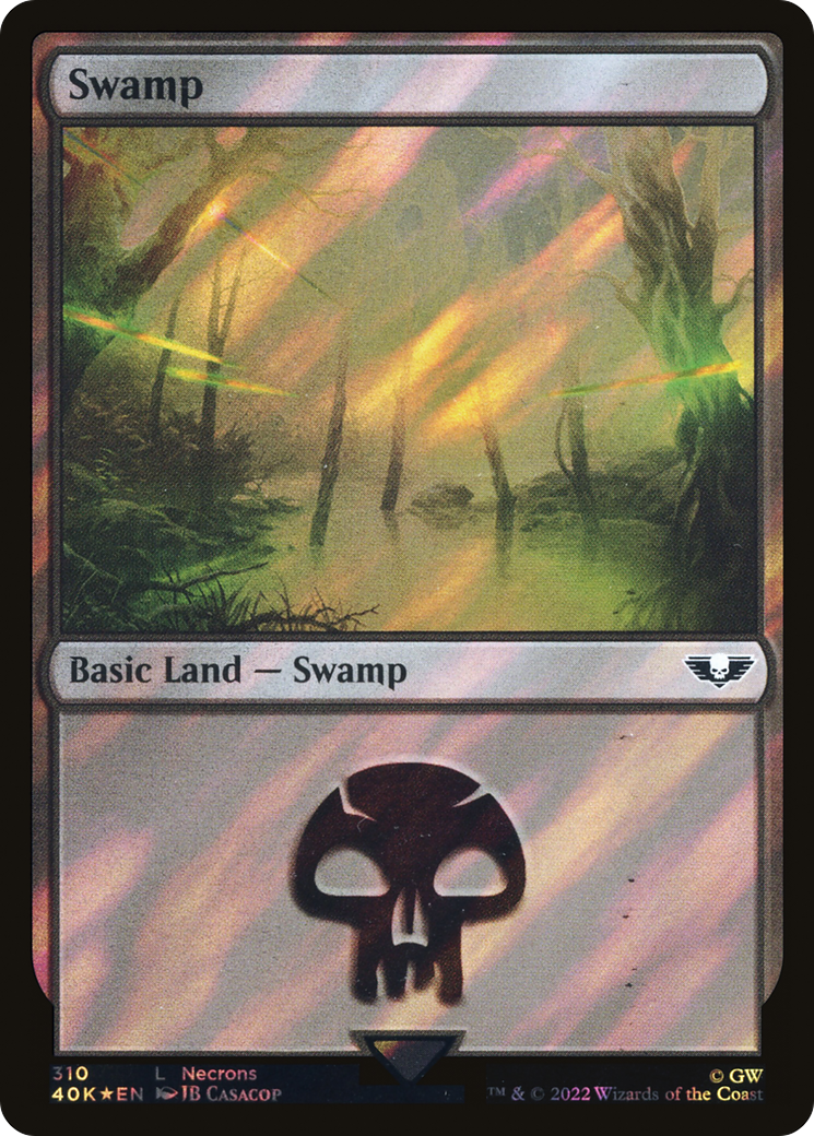Image of Swamp (310) (Surge Foil) [Warhammer 40,000]
