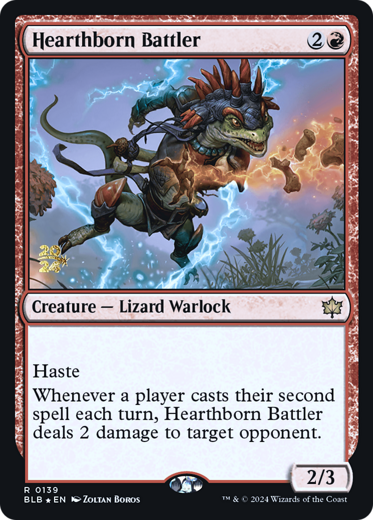Image of Hearthborn Battler [Bloomburrow Prerelease Promos]