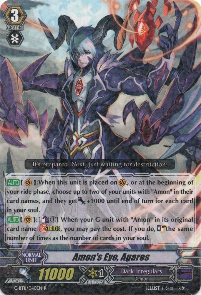 Image of Amon's Eye, Agares (G-BT11/040EN) [Demonic Advent]