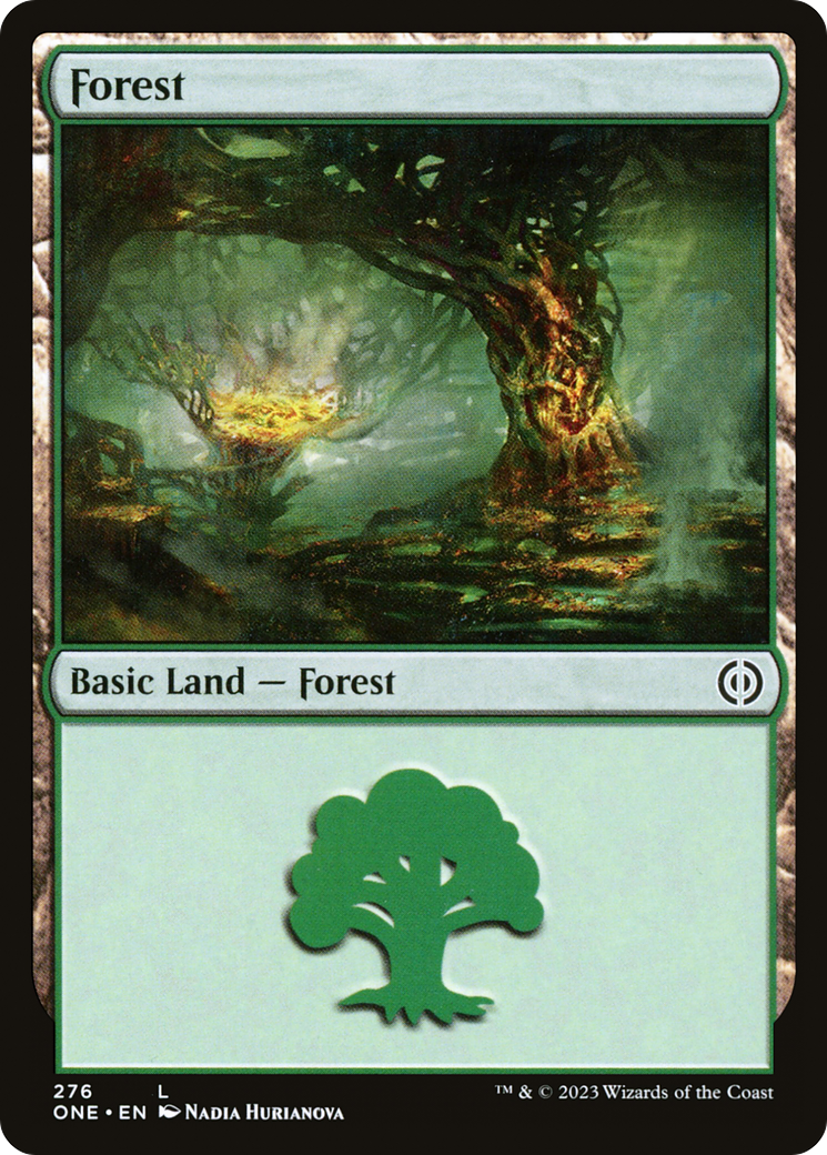 Image of Forest (276) [Phyrexia: All Will Be One]