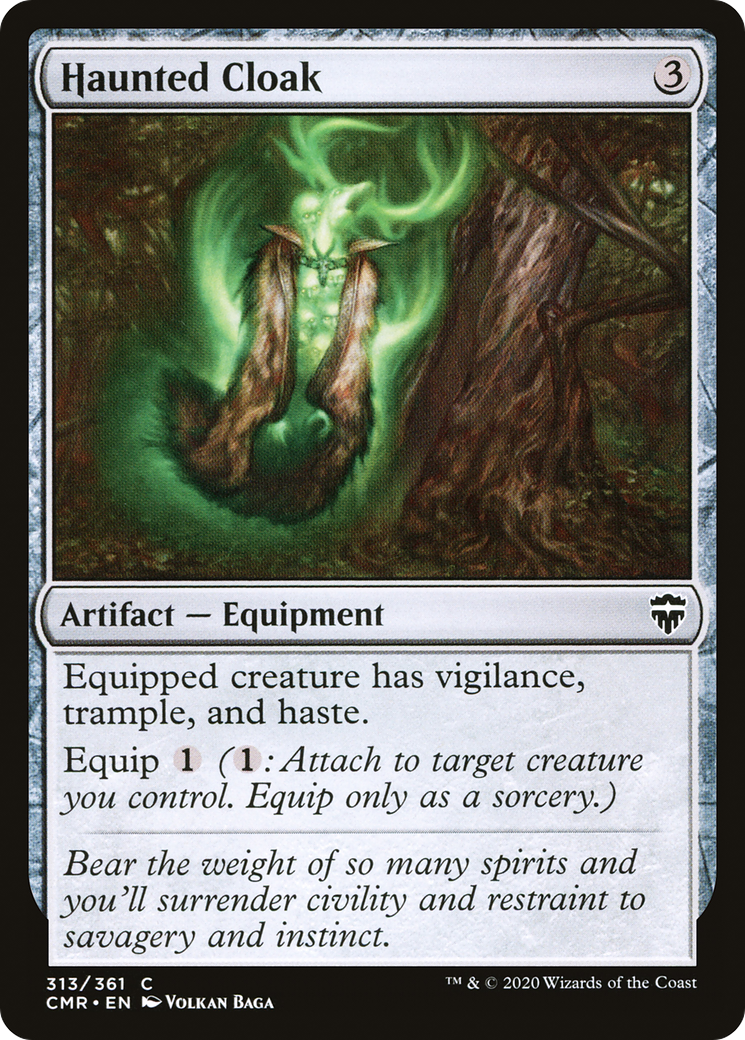 Image of Haunted Cloak (313) [Commander Legends]