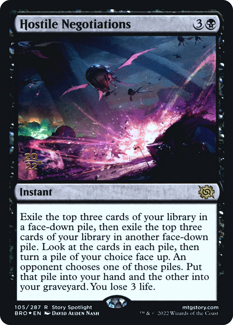 Image of Hostile Negotiations [The Brothers' War Prerelease Promos]