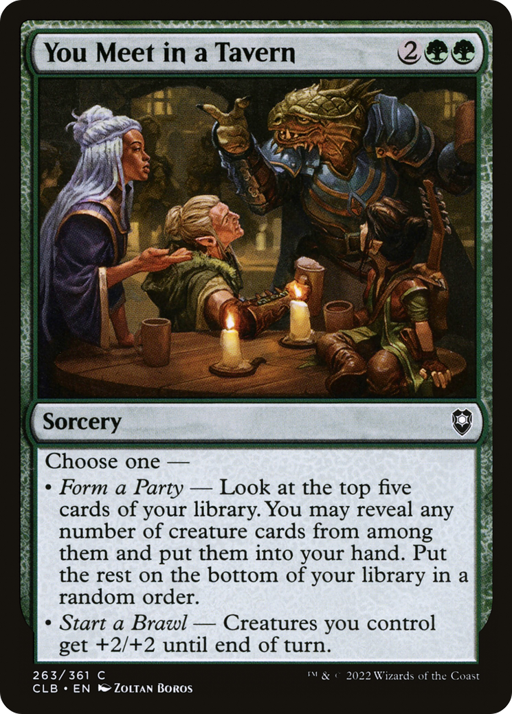 Image of You Meet in a Tavern [Commander Legends: Battle for Baldur's Gate]