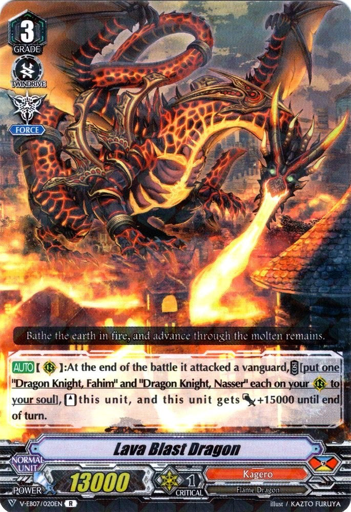 Image of Lava Blast Dragon (V-EB07/020EN) [The Heroic Evolution]