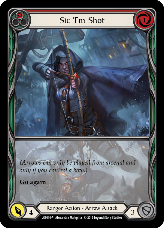 Image of Sic 'Em Shot (Red) [LGS014-P] (Promo)  1st Edition Normal