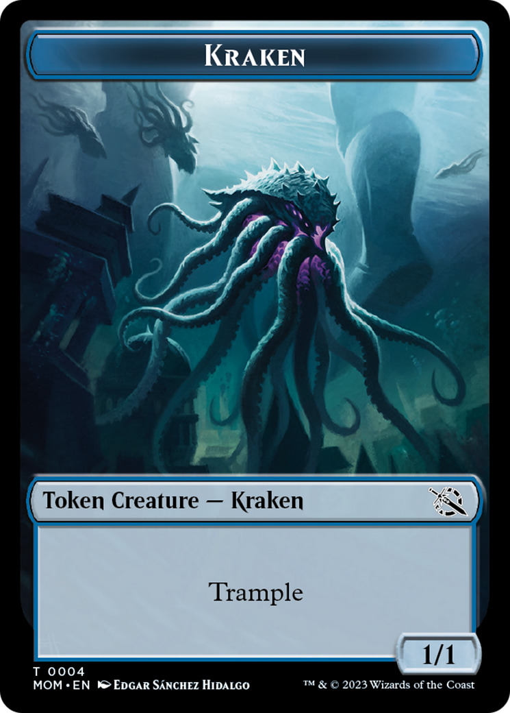 Image of Treasure (20) // Kraken Double-Sided Token [March of the Machine Tokens]