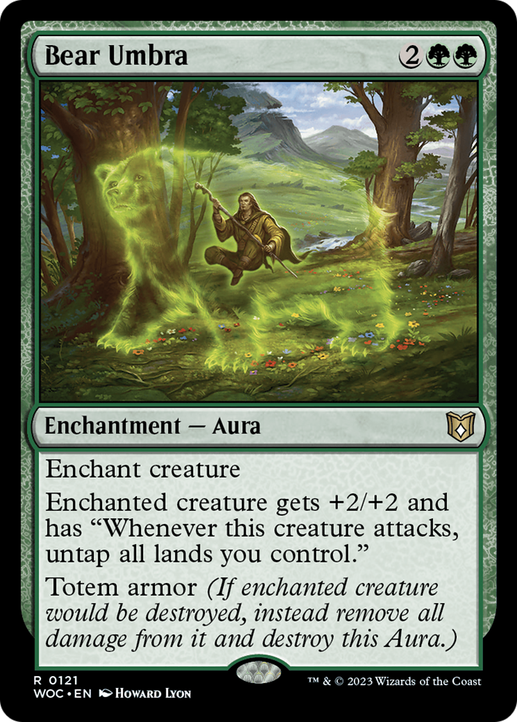 Image of Bear Umbra [Wilds of Eldraine Commander]