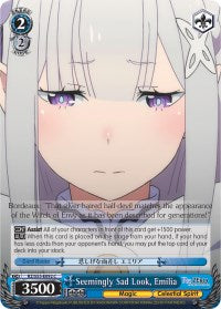 Image of Seemingly Sad Look, Emilia (RZ/S55-E092 C) [Re:ZERO Vol.2]
