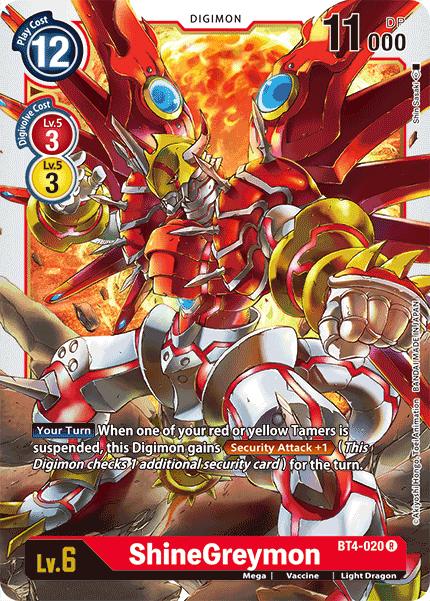 Image of ShineGreymon [BT4-020] [Great Legend]