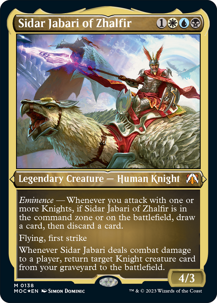 Image of Sidar Jabari of Zhalfir (Display Commander) [March of the Machine Commander]