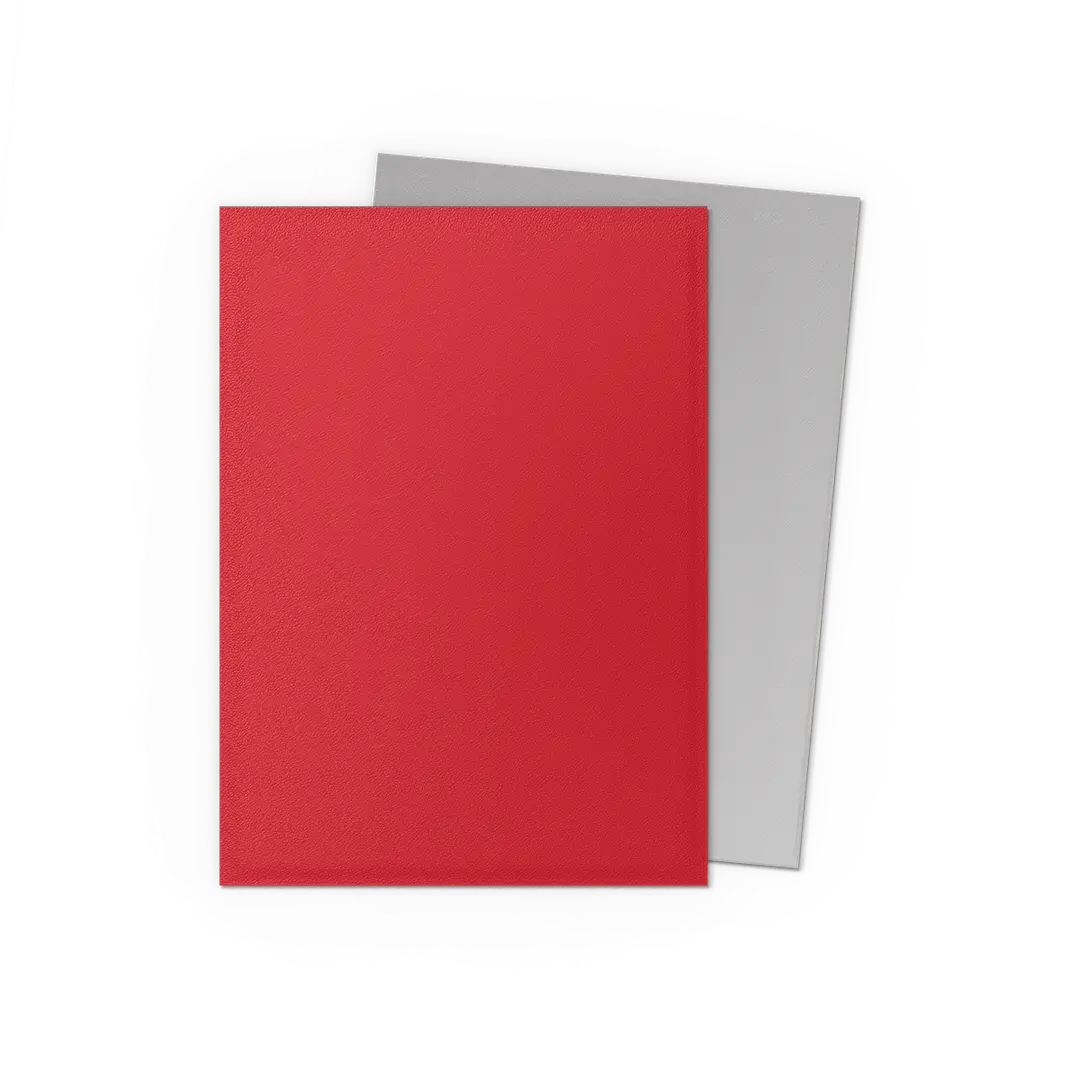 Image of Dragon Shield Sleeves Dual Matte Crimson & Silver 100 ct