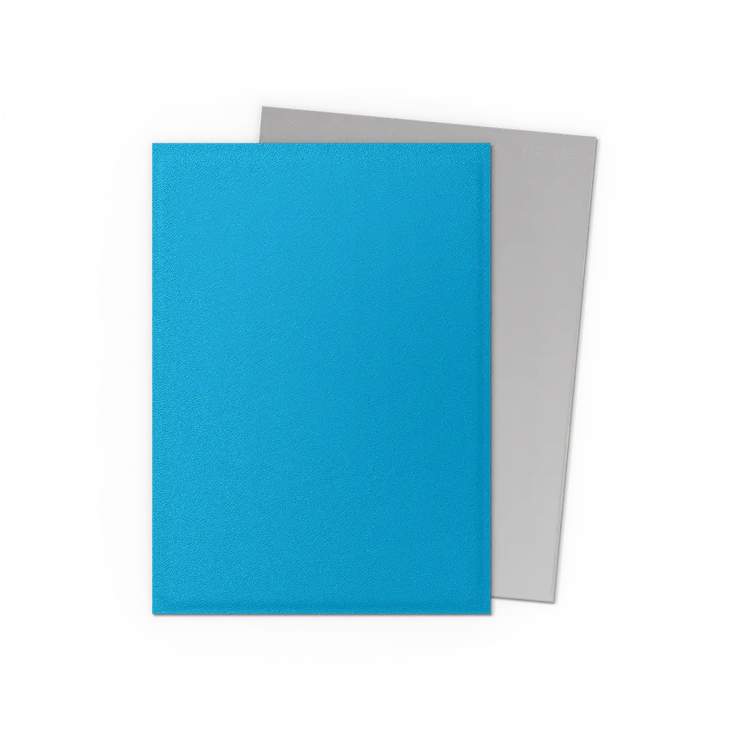 Image of Dragon Shield Sleeves Dual Matte Sky Blue & Silver 100 ct