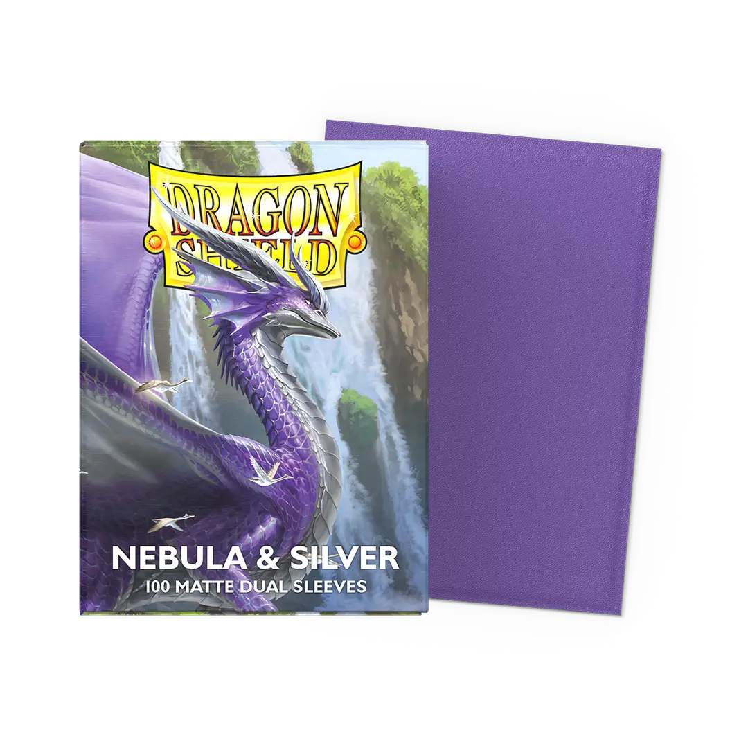 Image of Dragon Shield Sleeves Dual Matte Nebula & Silver 100 ct