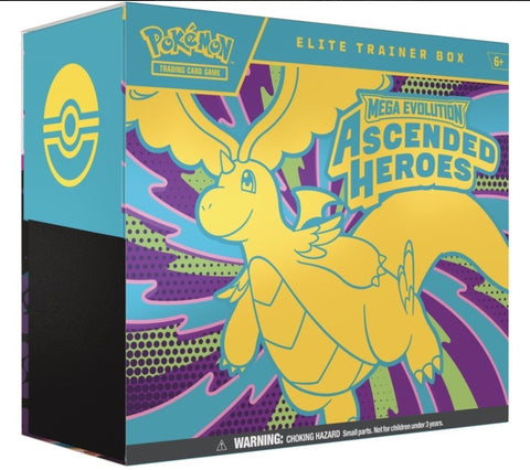 Mega Evolution - Ascended Heroes Elite Trainer Box (WAVE 1) (PREORDER) (LIMIT 5) (FEBRUARY)