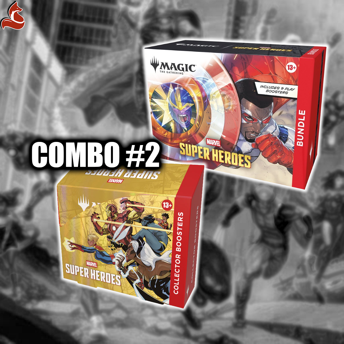 Image of Marvel Super Heroes - MTG - COMBO #2 - COLLECTOR BOOSTER & BUNDLE (PRE-ORDER)
