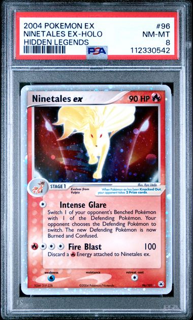 Image of Ninetales ex (EX: Hidden Legends) 96/101 PSA 8