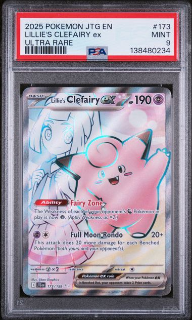 Image of Lillie's Clefairy ex (Scarlet & Violet: Journey Together) 173/159 PSA 9