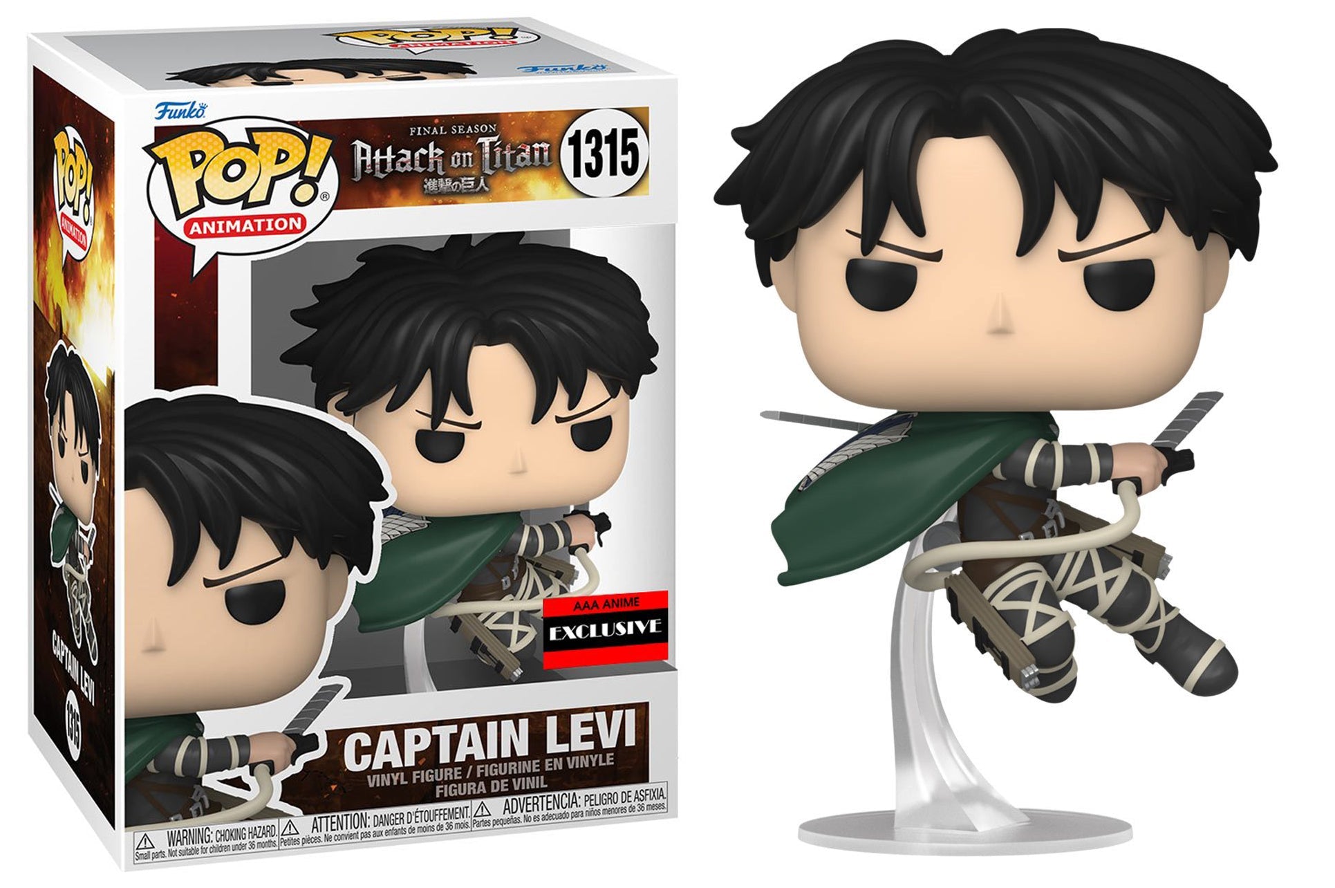 Image of Captain Levi #1315 (Pop! Attack On Titan) AAA Anime Exclusive