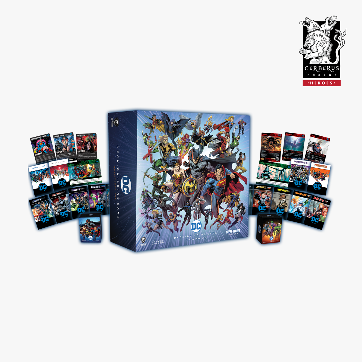 Image of DC Deck-Building: Multiverse Box (Super Heroes Edition)