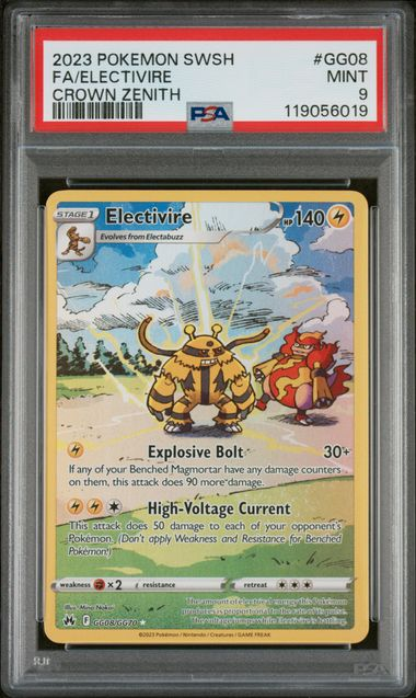 Image of Electivire (Sword & Shield: Crown Zenith) GG08/GG70 PSA 9
