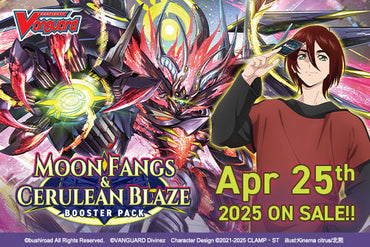 CARDFIGHT VANGUARD - VGE-DZ-BT07 - MOON FANGS & CERULEAN BLAZE BOOSTER BOX (PRE-ORDER)