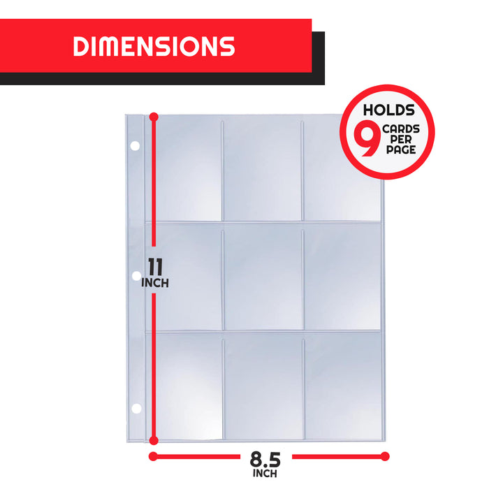 Image of Evoretro 9 Pocket Binder Sheets (40 Pages)