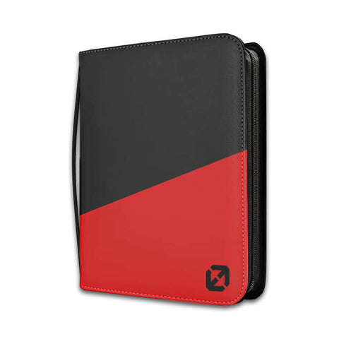 BLACK RED TOPLOADER BINDER 3X3 EVORETRO SHIELD+