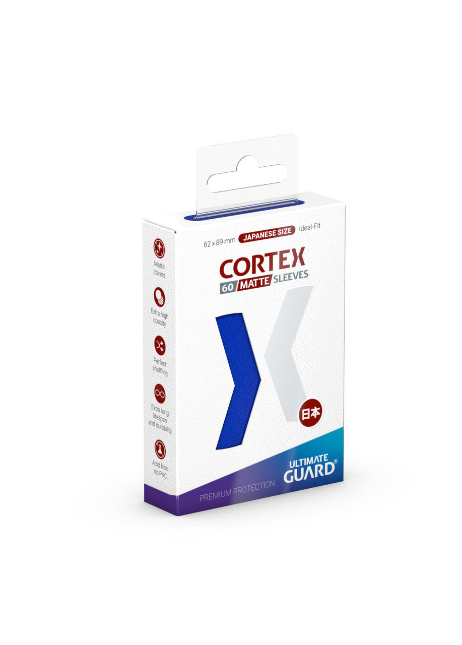Image of Blue JAPANESE Size Card Sleeves - Ultimate Guard CORTEX [60 ct]