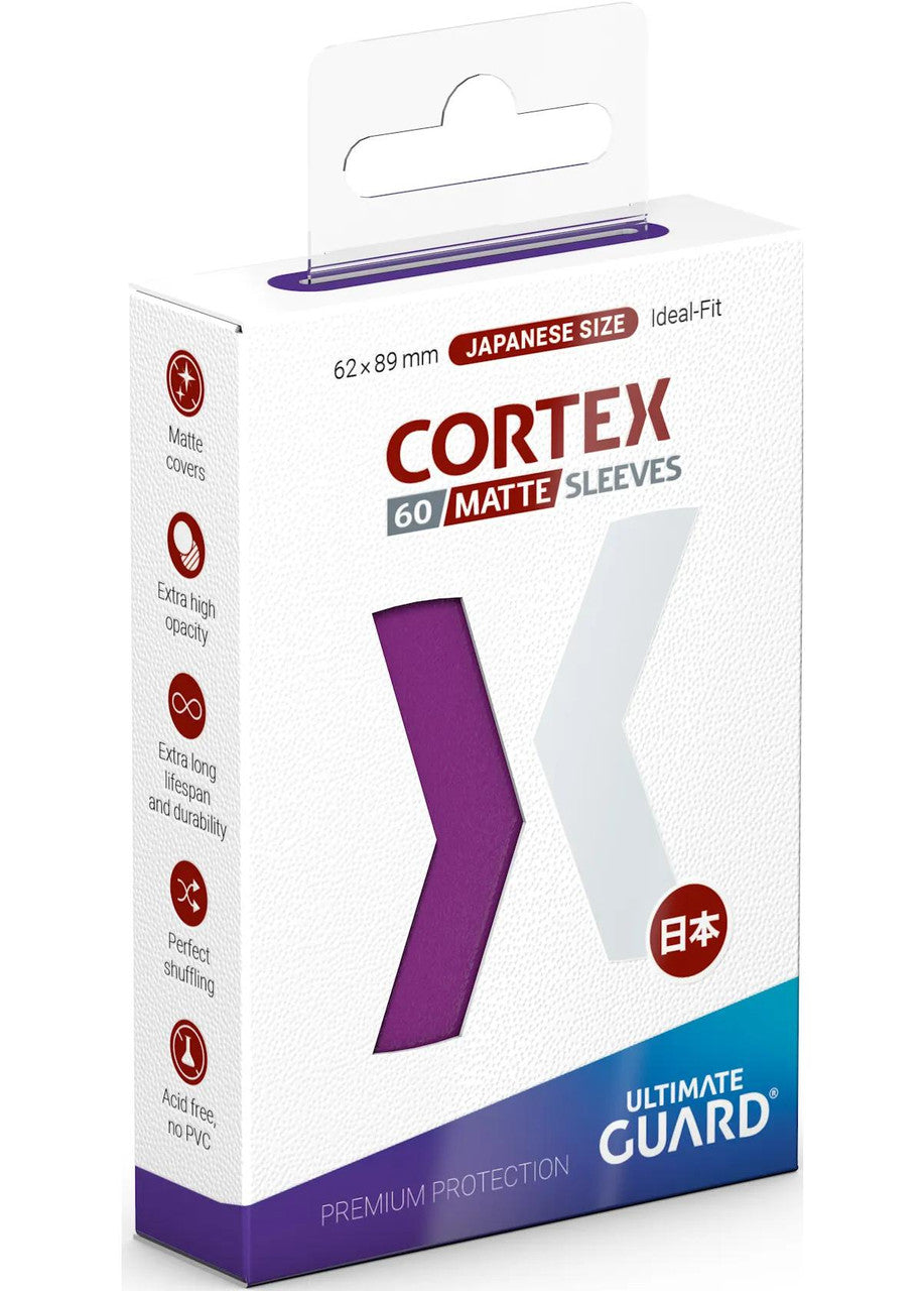 Image of Purple Matte JAPANESE Size Card Sleeves - Ultimate Guard CORTEX [60 ct]