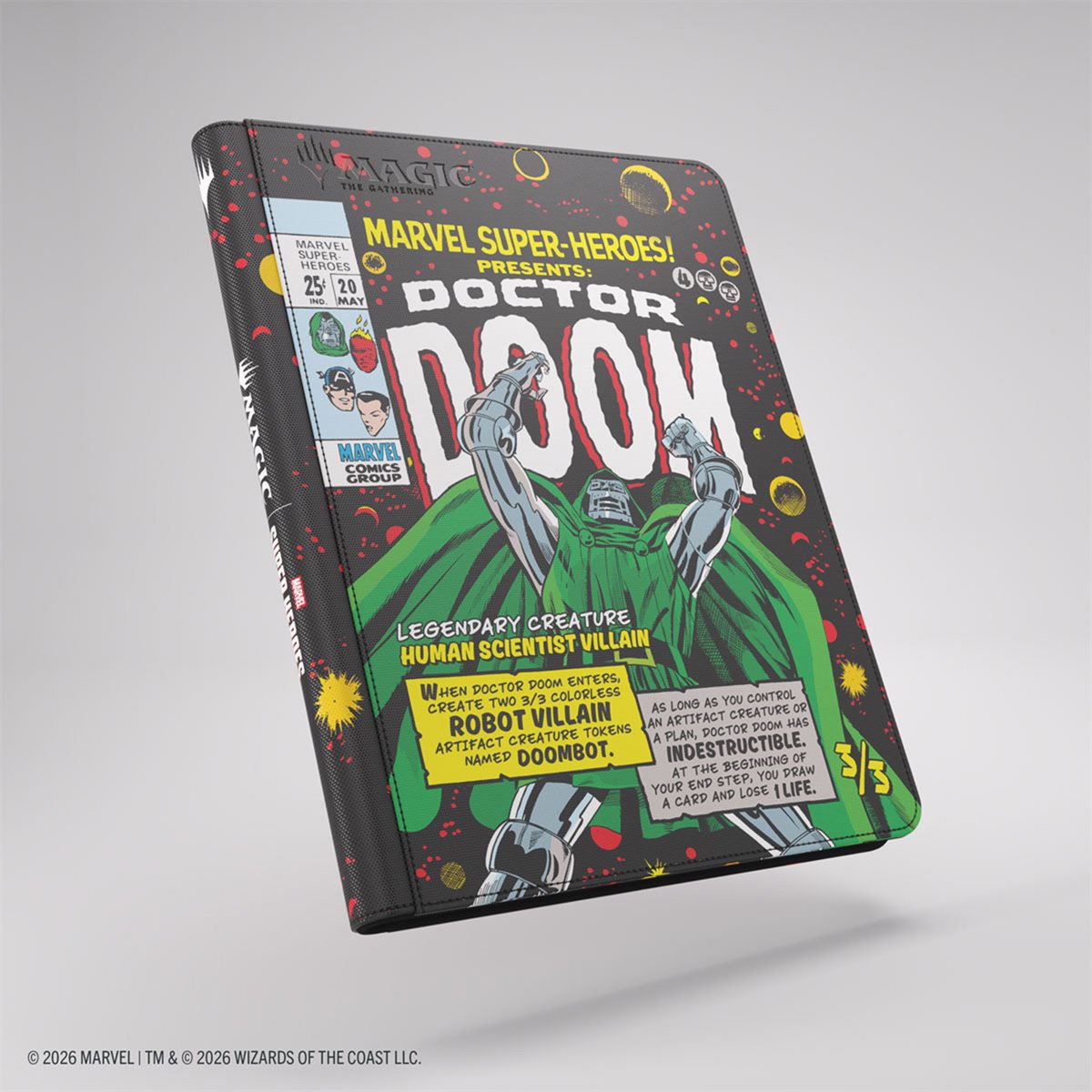 Image of Marvel Super Heroes: Zip-Up Album 18-Pocket - Doctor Doom