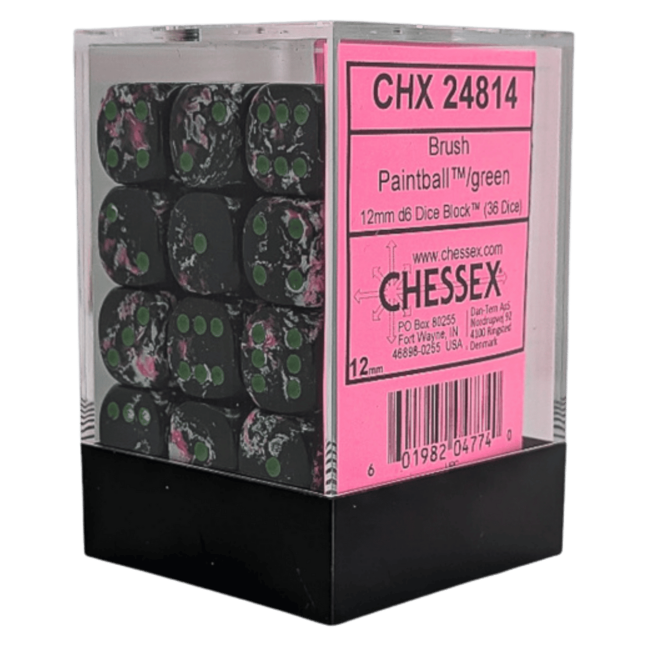 Image of Chessex - Paintball/Green - 36D6 Dice
