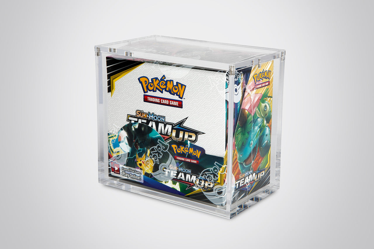 Image of Acrylic Pokemon Booster Box Display Case - With Magnetic Lid