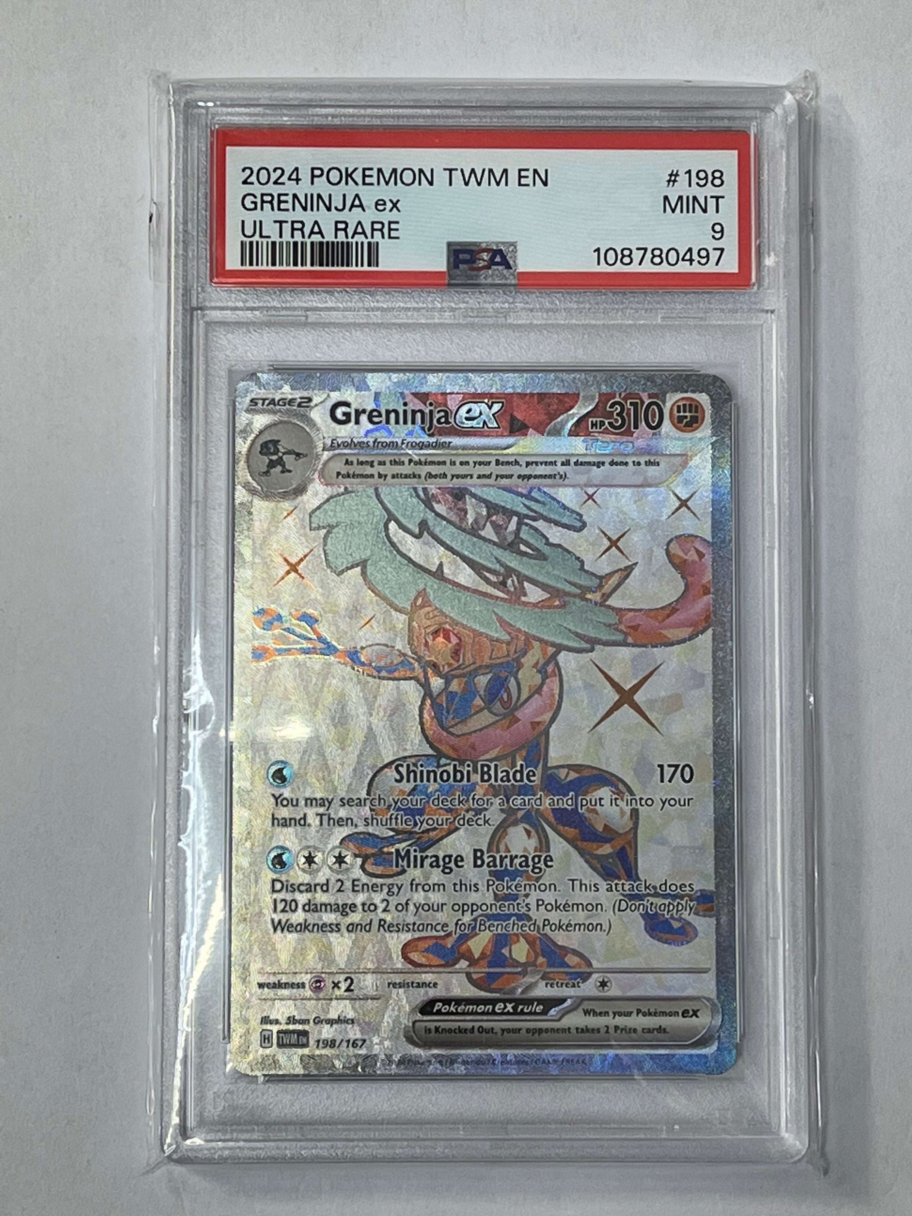 Image of Greninja ex (198/167) [Scarlet & Violet: Twilight Masquerade] PSA 9