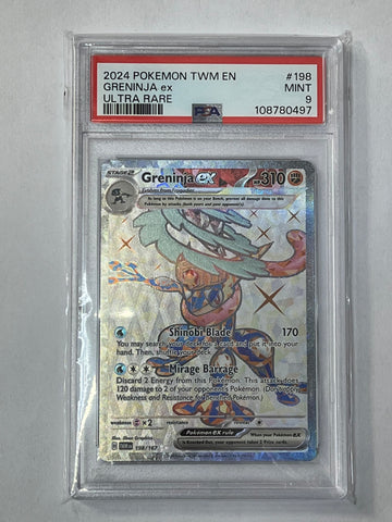 Greninja ex (198/167) [Scarlet & Violet: Twilight Masquerade] PSA 9