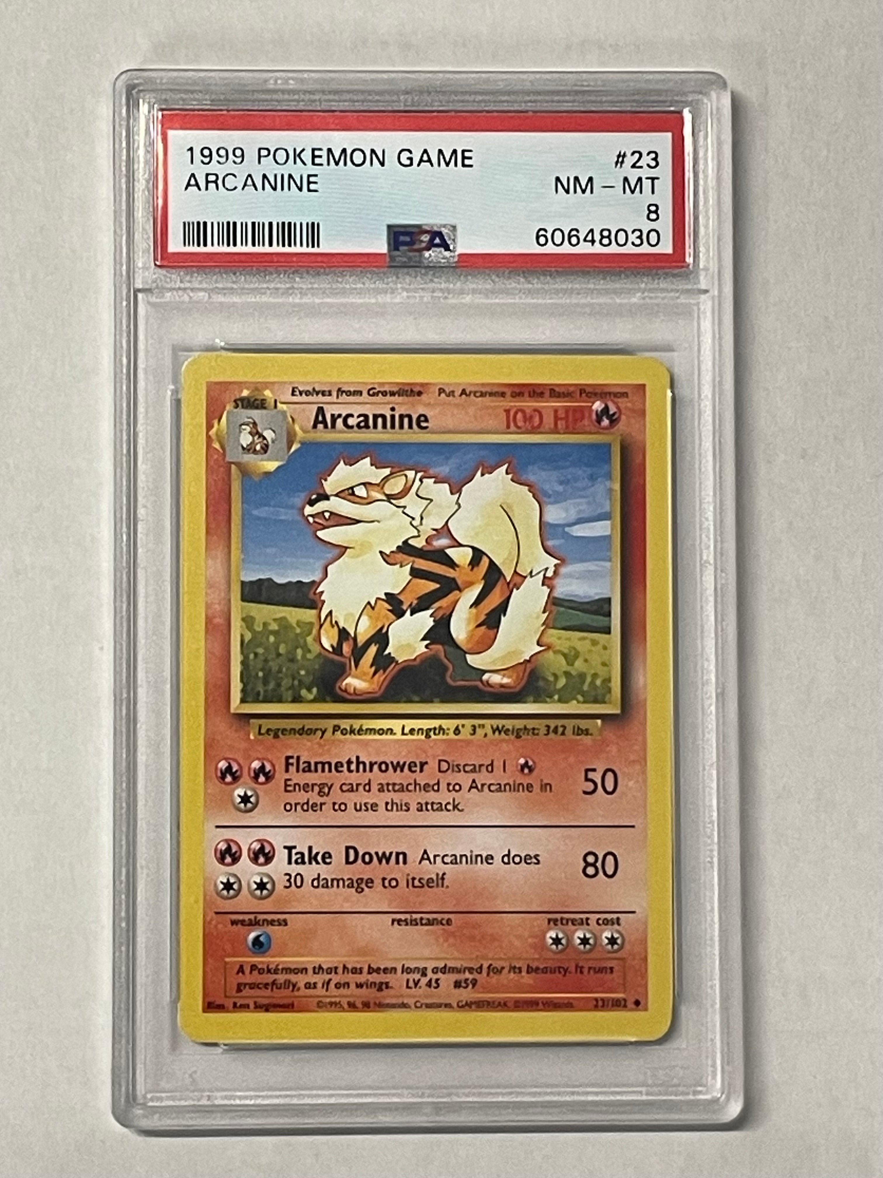 Image of Arcanine (Base set) 23/102 PSA 8