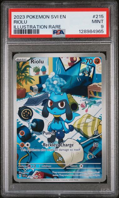 Image of Riolu 215/198 PSA 9 Scarlet & Violet Base Set
