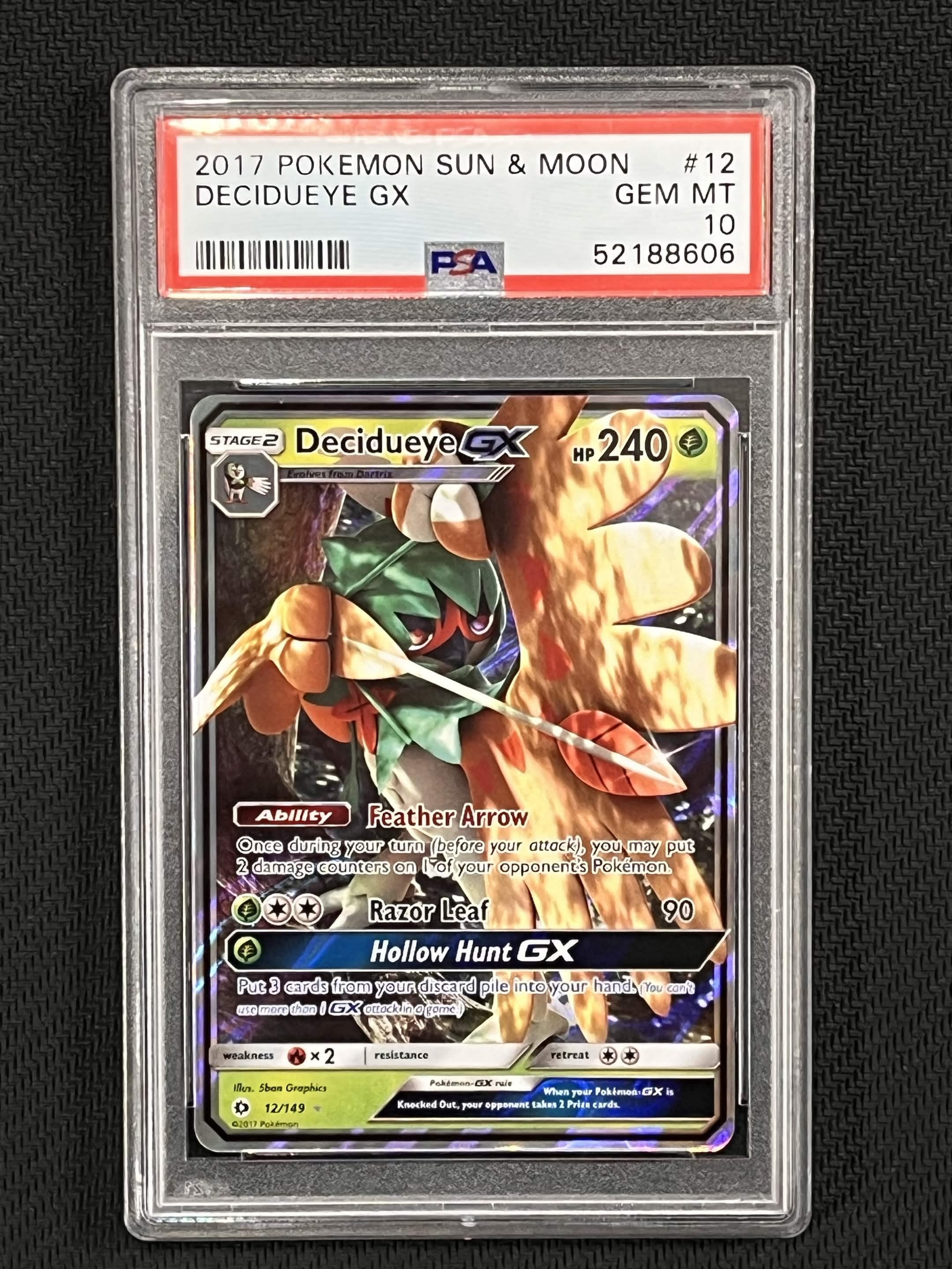 Image of Deciduey GX Sun & Moon 12/149 PSA 10