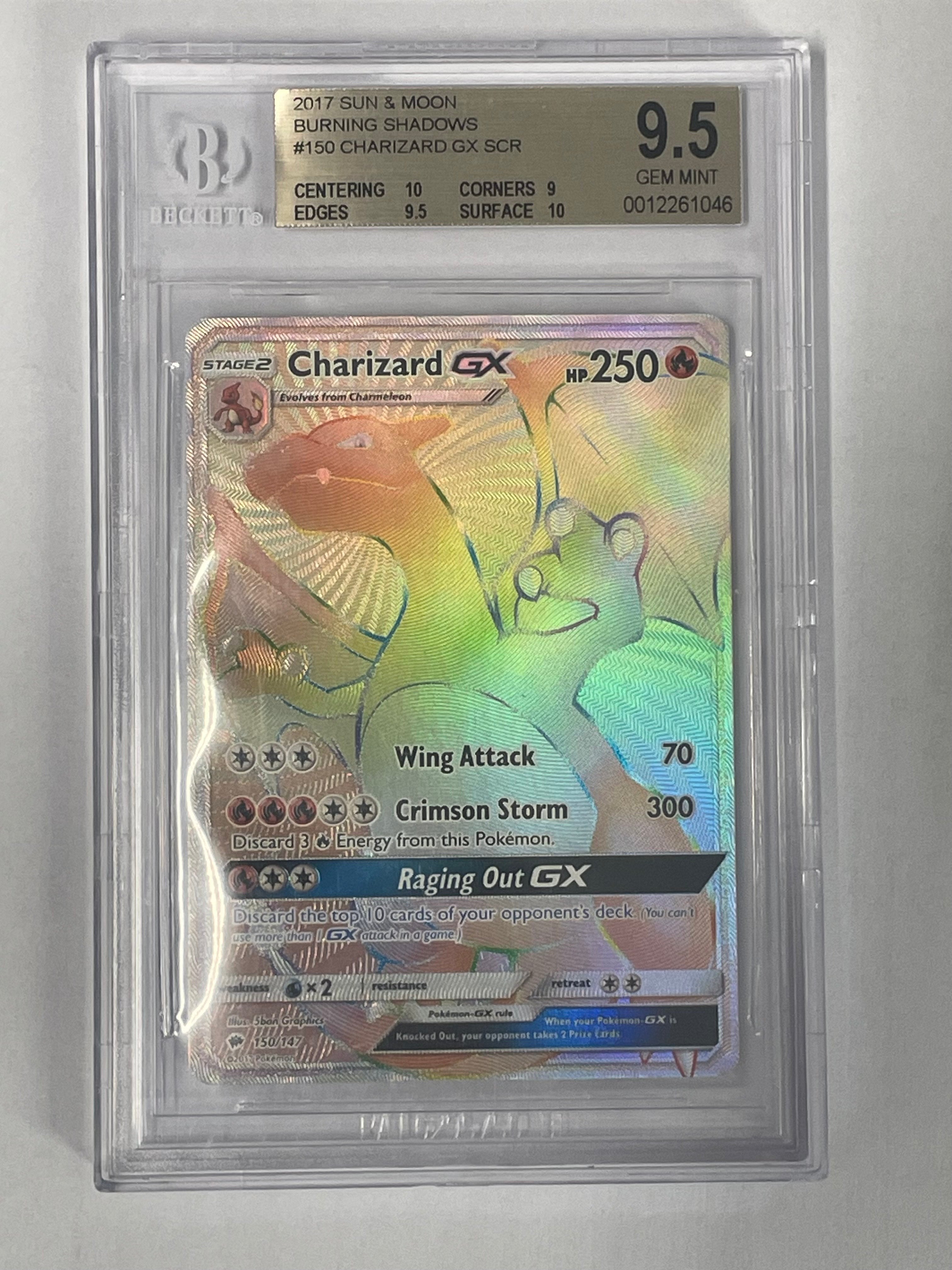 Image of Charizard GX (Sun & Moon: Burning Shadows) 150/147 Beckett 9.5