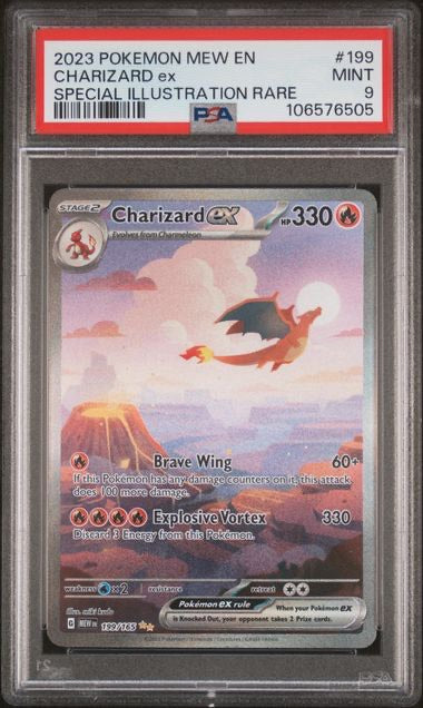 Image of Charizard ex – Special Illustration Rare – PSA 9 (Mint) – #199/165 – Scarlet & Violet 151 (MEW)