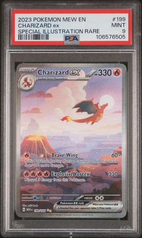 Charizard ex – Special Illustration Rare – PSA 9 (Mint) – #199/165 – Scarlet & Violet 151 (MEW)