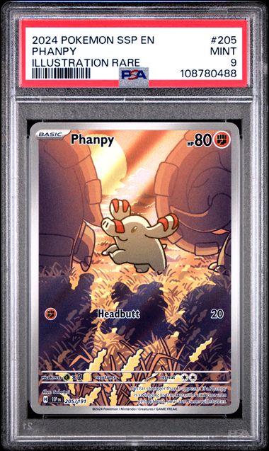 Image of Phanpy – Illustration Rare – PSA 9 (Mint) – #205/191 – Surging Sparks (SSP)