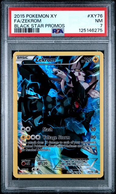 Image of FA/ZEKROM (XY BLACK STAR PROMOS) #XY76 2015 PSA 7