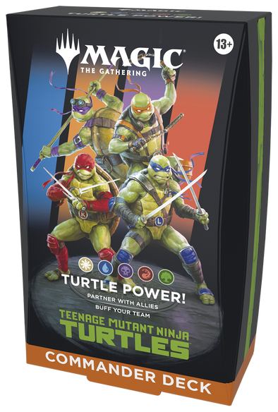 Image of Teenage Mutant Ninja Turtles - MTG - UNIVERSES BEYOND -  Commander deck Turtle Power!