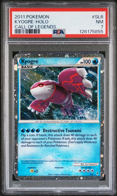 Image of Kyogre (HeartGold & SoulSilver: Call of Legends) SL6 PSA 7