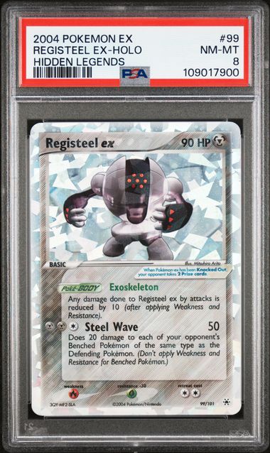 Registeel ex (EX: Hidden Legends) 99/101 PSA 8