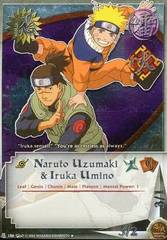 Image of Naruto Uzumaki & Iruka Umino (N-186) (S5 The Dream Legacy) (Promo) Unlimited Edition Foil