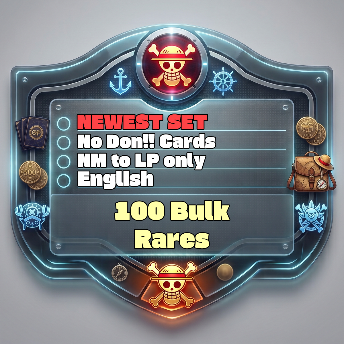 Image of OP - Bulk 100 Rares - NM/LP - English (NEWEST SET)