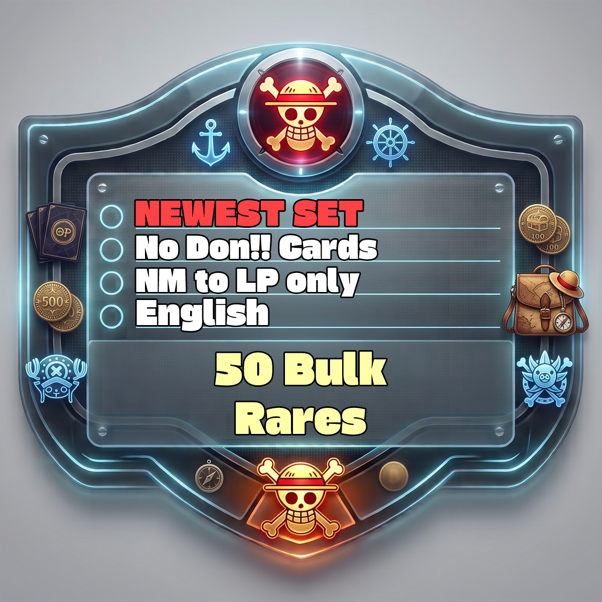 Image of OP - Bulk 50 Rares - NM/LP - English (NEWEST SET)