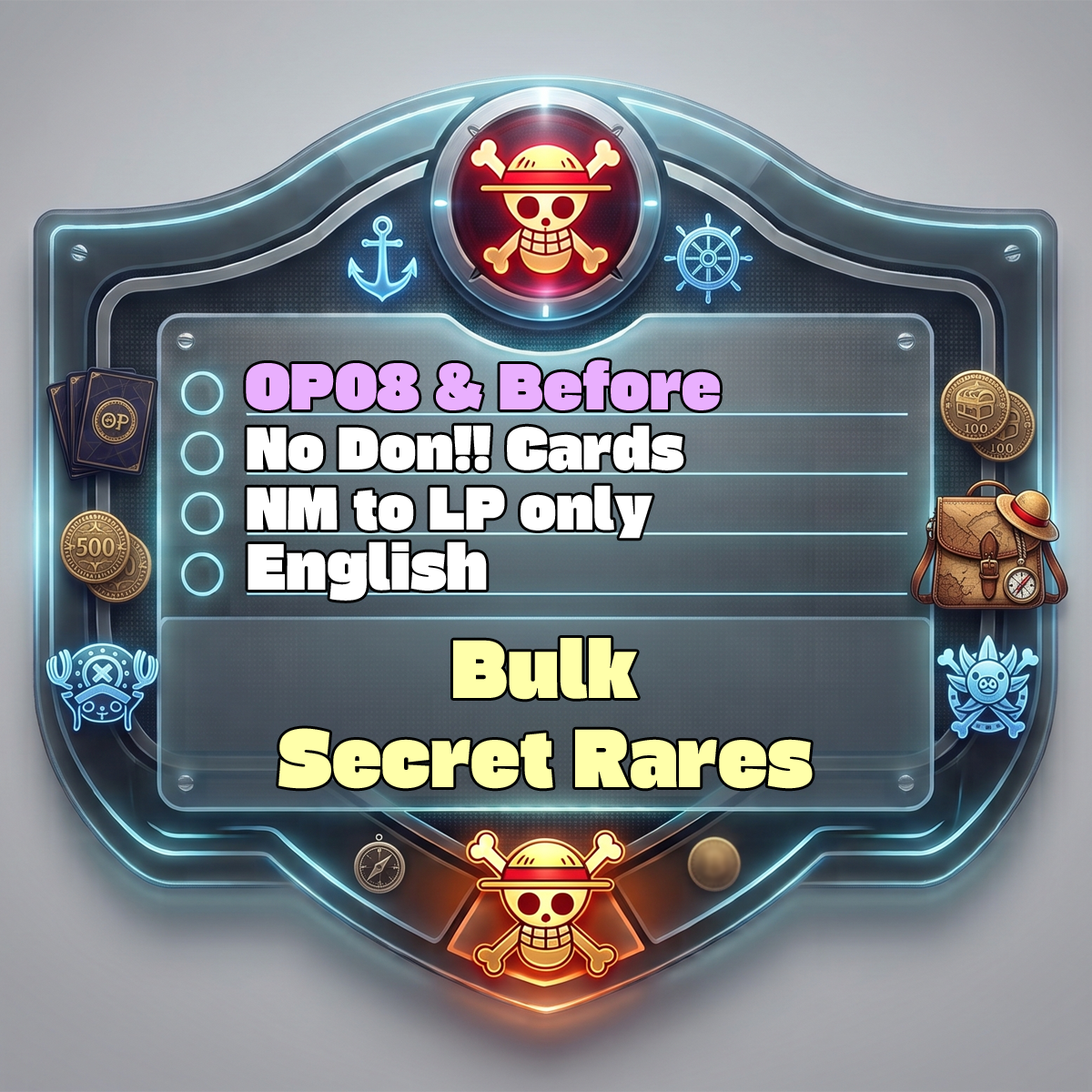 Image of OP - Bulk Secret Rares - NM/LP - English (OP08 & Before)